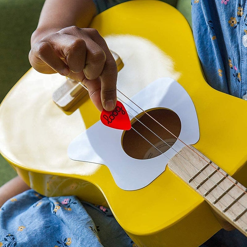 Loog Pro Acoustic kids Guitar 3-strings Ages 6+ Learning App and Lessons Included Black - Image 4